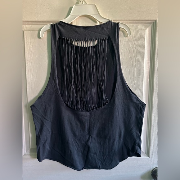 Blue/Gray Distressed Tank Top - Picture 7 of 11